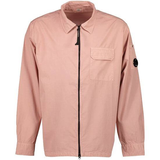 Gabardine Zip Up Lens Overshirt - Casual Basement