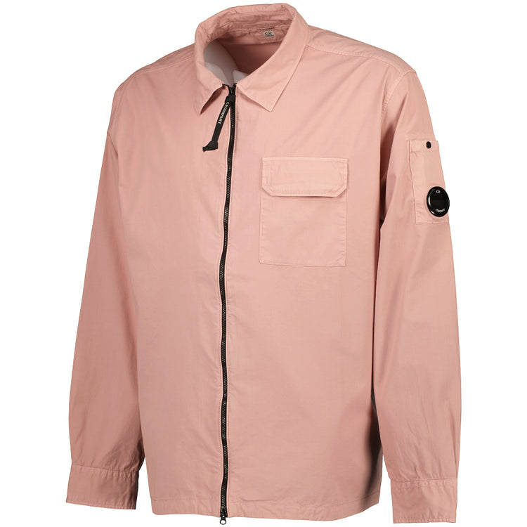 Gabardine Zip Up Lens Overshirt - Casual Basement