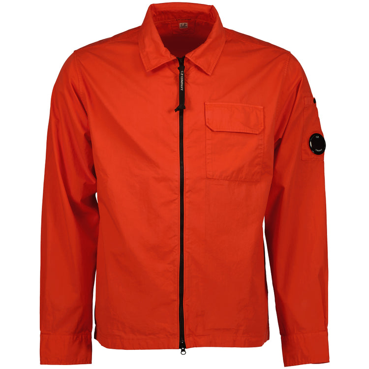 Gabardine Zip Up Lens Overshirt - Casual Basement