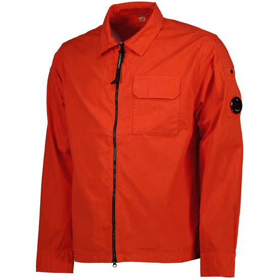 Gabardine Zip Up Lens Overshirt - Casual Basement