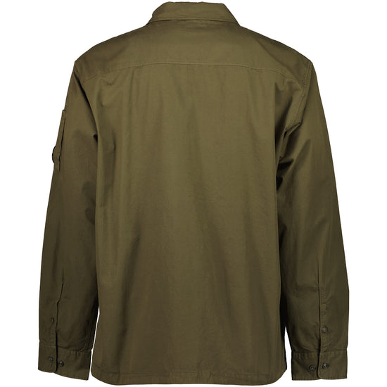 Gabardine Zip Up Lens Overshirt - Casual Basement