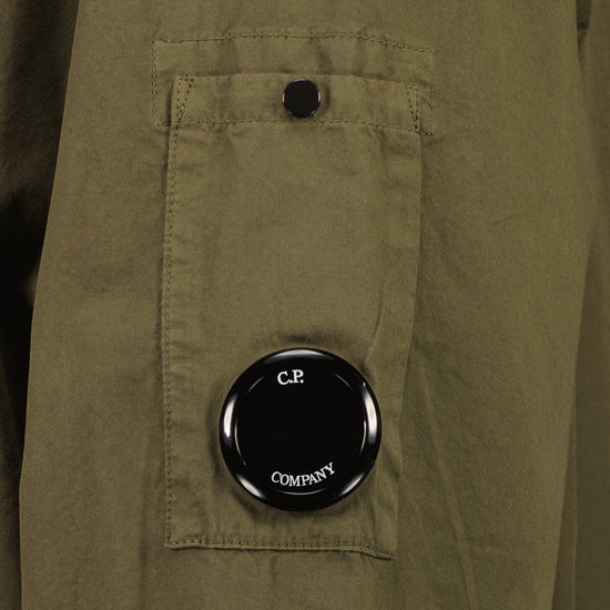 Gabardine Zip Up Lens Overshirt - Casual Basement