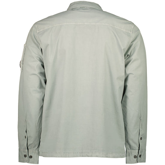 Gabardine Zip Up Lens Overshirt - Casual Basement
