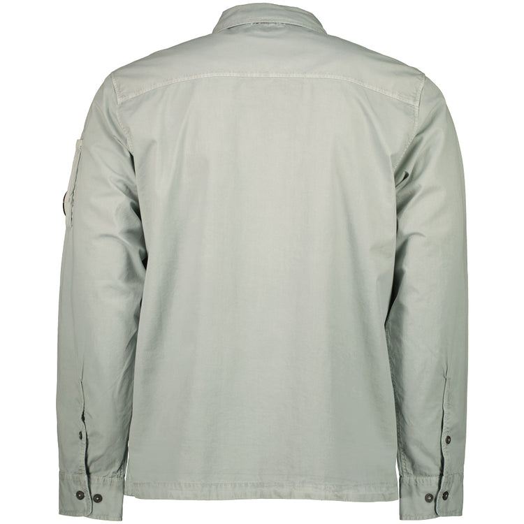 Gabardine Zip Up Lens Overshirt - Casual Basement