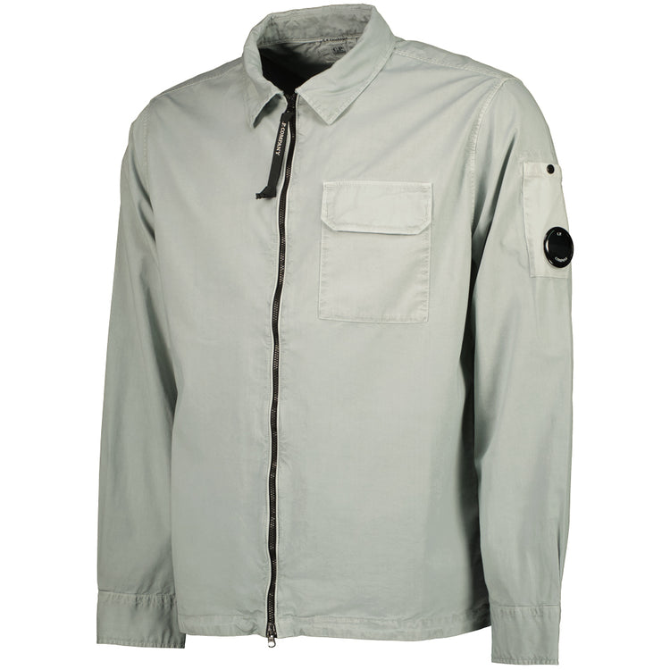 Gabardine Zip Up Lens Overshirt - Casual Basement