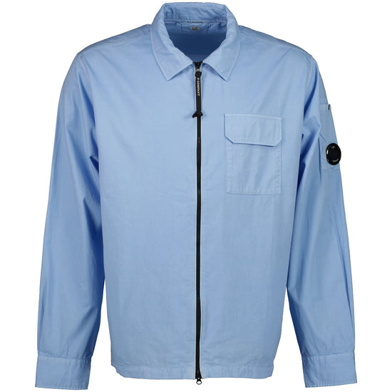 Gabardine Zip Up Lens Overshirt - Casual Basement