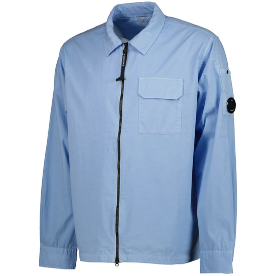 Gabardine Zip Up Lens Overshirt - Casual Basement