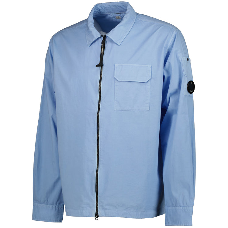 Gabardine Zip Up Lens Overshirt - Casual Basement