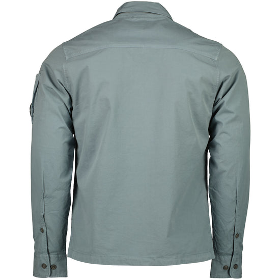 Gabardine Zip Up Lens Overshirt - Casual Basement
