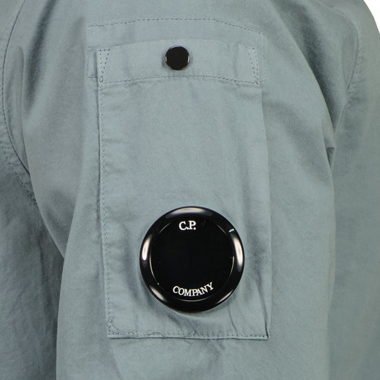 Gabardine Zip Up Lens Overshirt - Casual Basement