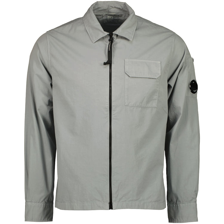 Gabardine Zip Up Lens Overshirt - Casual Basement