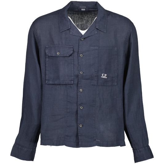 Long Sleeve Linen Overshirt - Casual Basement