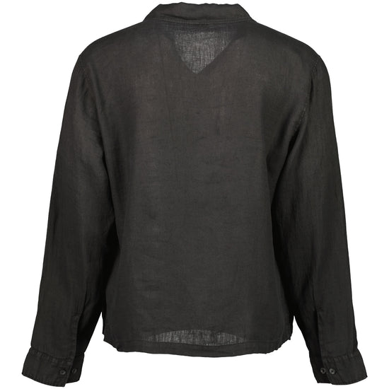 Long Sleeve Linen Overshirt - Casual Basement