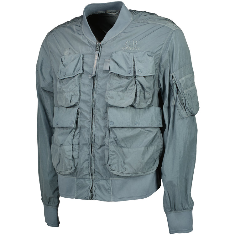 Chrome-R Multi-Pocket Bomber Jacket - Casual Basement