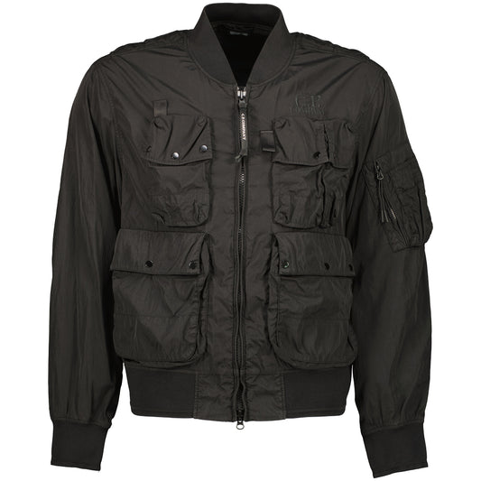 Chrome-R Multi-Pocket Bomber Jacket - Casual Basement