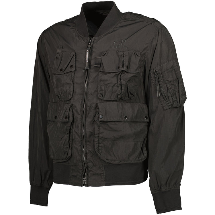 Chrome-R Multi-Pocket Bomber Jacket - Casual Basement