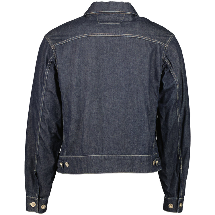 Denim Logo Patch Jacket - Casual Basement
