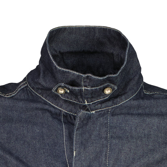 Denim Logo Patch Jacket - Casual Basement