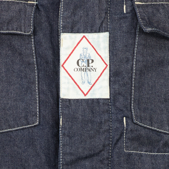 Denim Logo Patch Jacket - Casual Basement