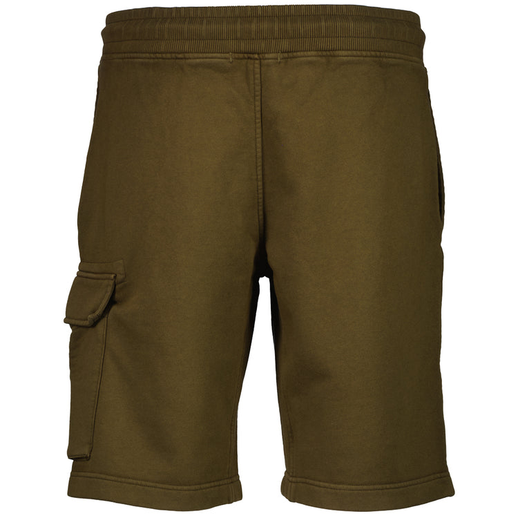 Cotton Diagonal Fleece Lens Bermudas - Casual Basement