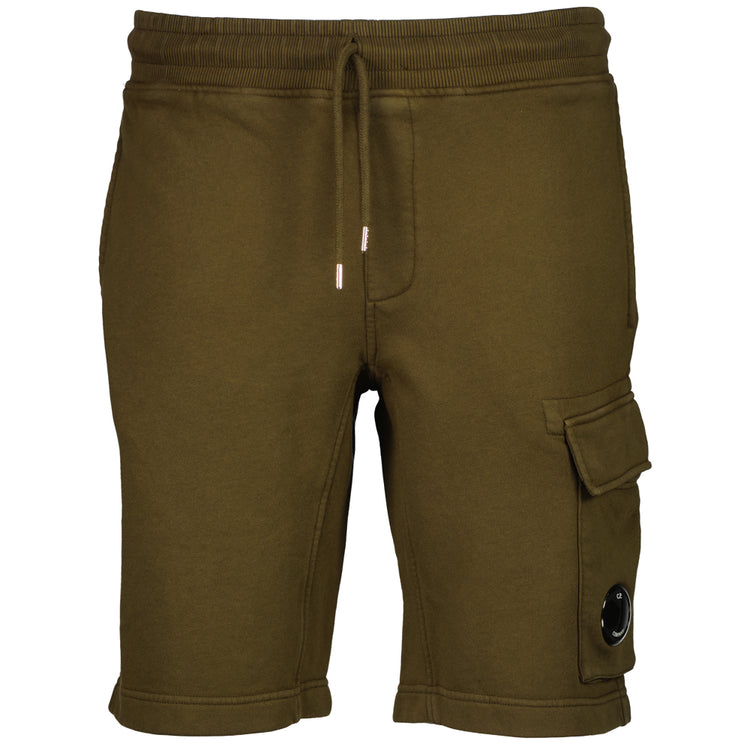 Cotton Diagonal Fleece Lens Bermudas - Casual Basement