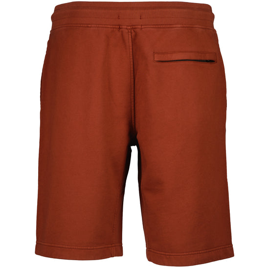 Cotton Diagonal Fleece Resist Dyed Logo Bermudas - Casual Basement