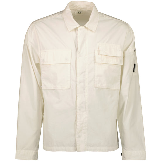Gabardine Half Zip Lens Overshirt - Casual Basement