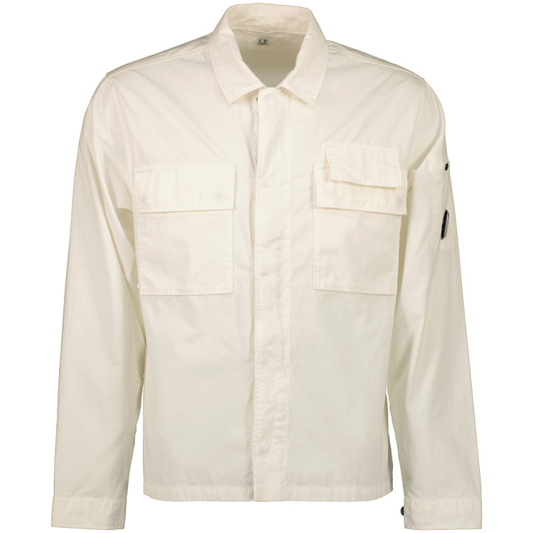 Gabardine Half Zip Lens Overshirt - Casual Basement