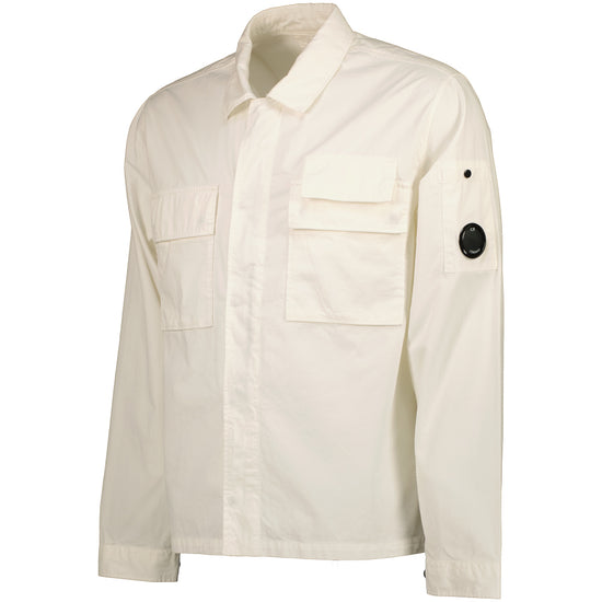 Gabardine Half Zip Lens Overshirt - Casual Basement