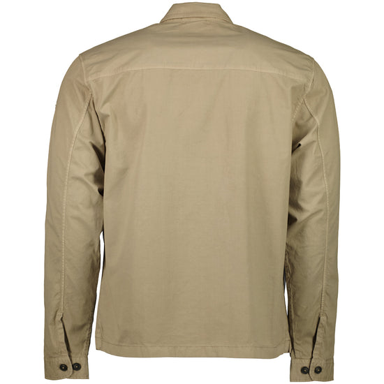 Gabardine Half Zip Lens Overshirt - Casual Basement