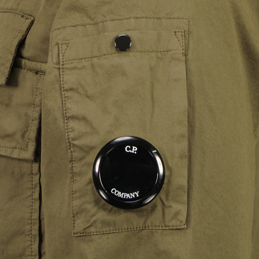 Gabardine Half Zip Lens Overshirt - Casual Basement