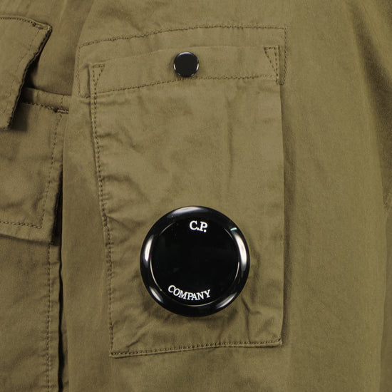 Gabardine Half Zip Lens Overshirt - Casual Basement