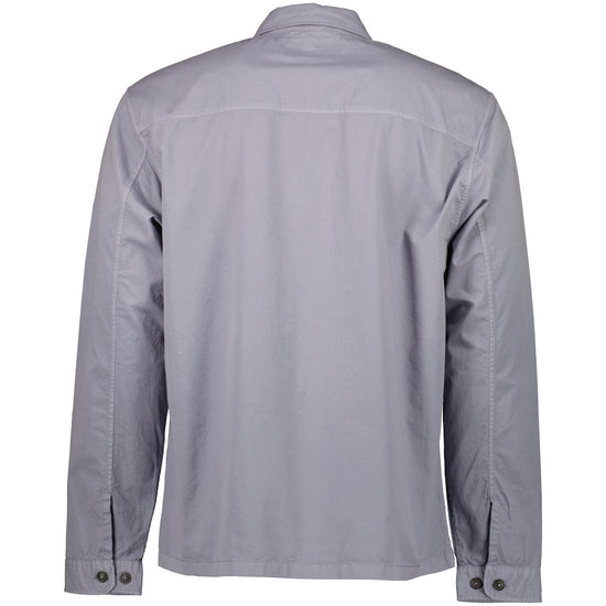 Gabardine Half Zip Lens Overshirt - Casual Basement