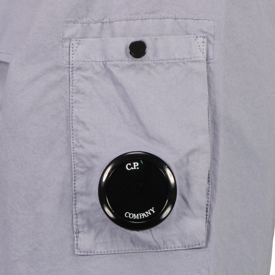 Gabardine Half Zip Lens Overshirt - Casual Basement
