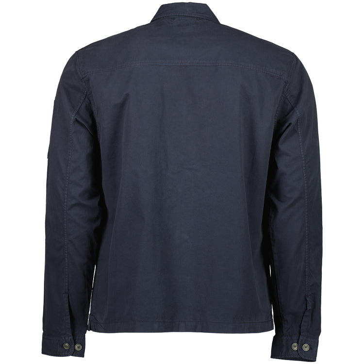 Gabardine Half Zip Lens Overshirt - Casual Basement