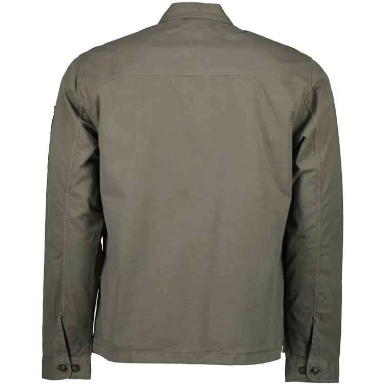 Gabardine Half Zip Lens Overshirt - Casual Basement