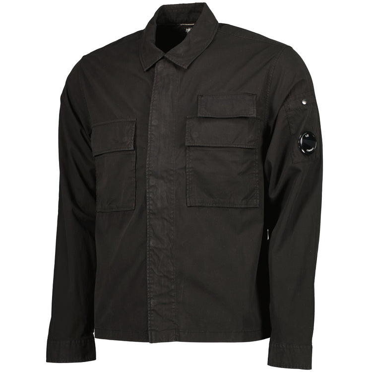 Gabardine Half Zip Lens Overshirt - Casual Basement