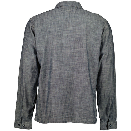 Chambray Logo Patch Shirt - Casual Basement