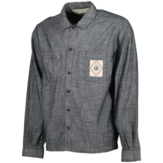 Chambray Logo Patch Shirt - Casual Basement