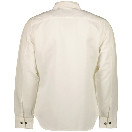 Cotton/Linen Pocket Logo Shirt - Casual Basement