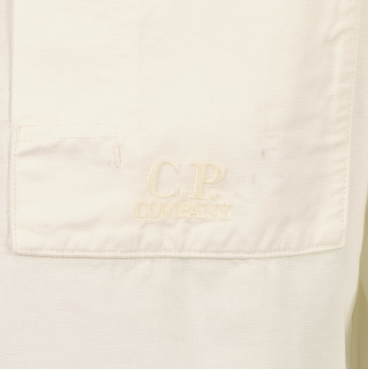 Cotton/Linen Pocket Logo Shirt - Casual Basement