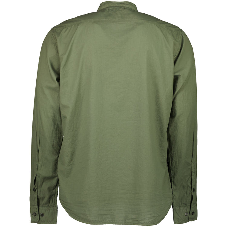 Light Mussola Mandarin Shirt - Casual Basement