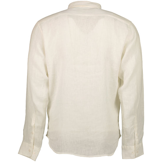 Long Sleeve Linen Overshirt - Casual Basement