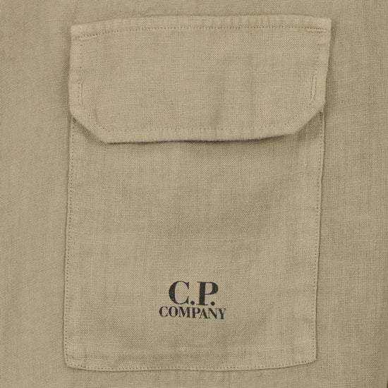 Long Sleeve Linen Overshirt - Casual Basement