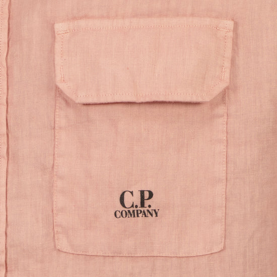Long Sleeve Linen Overshirt - Casual Basement