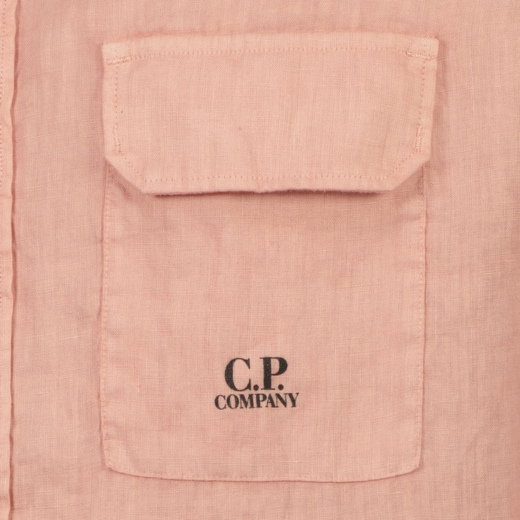 Long Sleeve Linen Overshirt - Casual Basement
