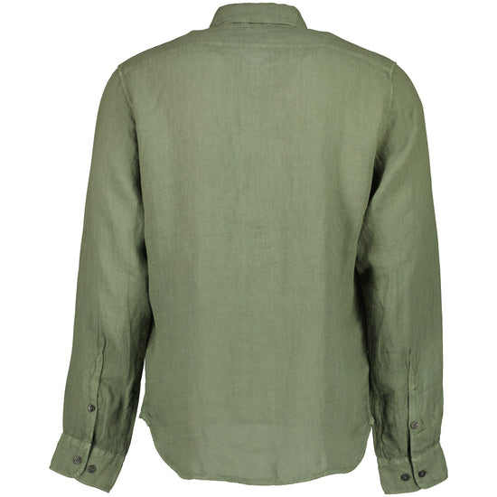 Long Sleeve Linen Overshirt - Casual Basement