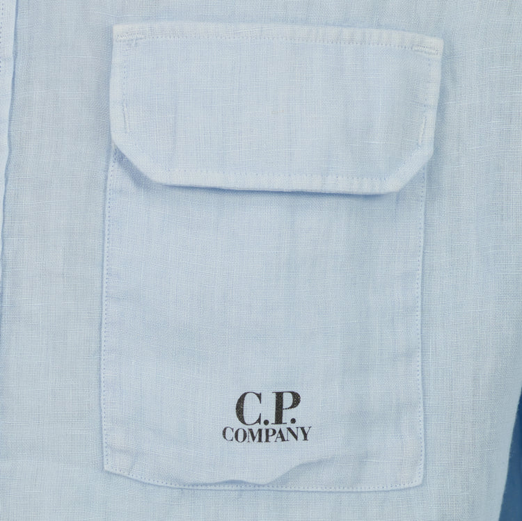 Long Sleeve Linen Overshirt - Casual Basement