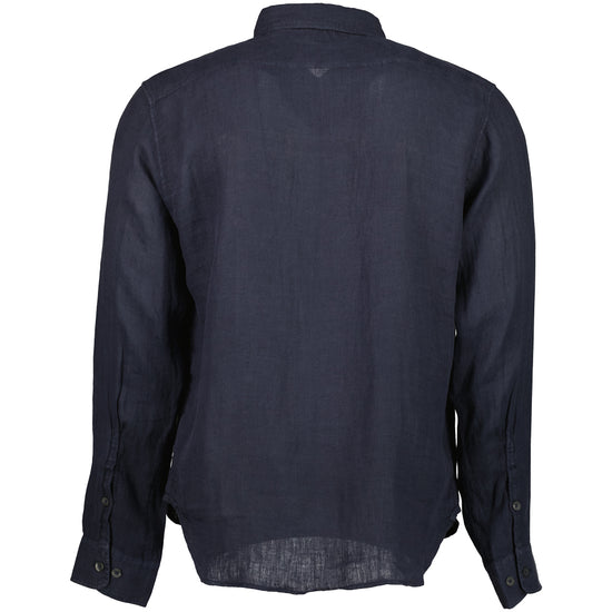 Long Sleeve Linen Overshirt - Casual Basement
