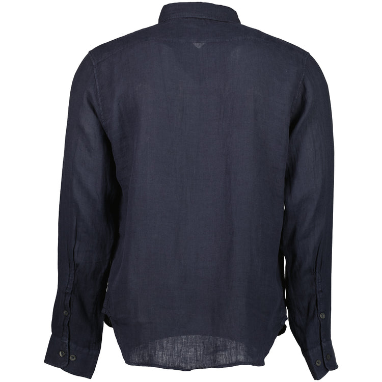 Long Sleeve Linen Overshirt - Casual Basement